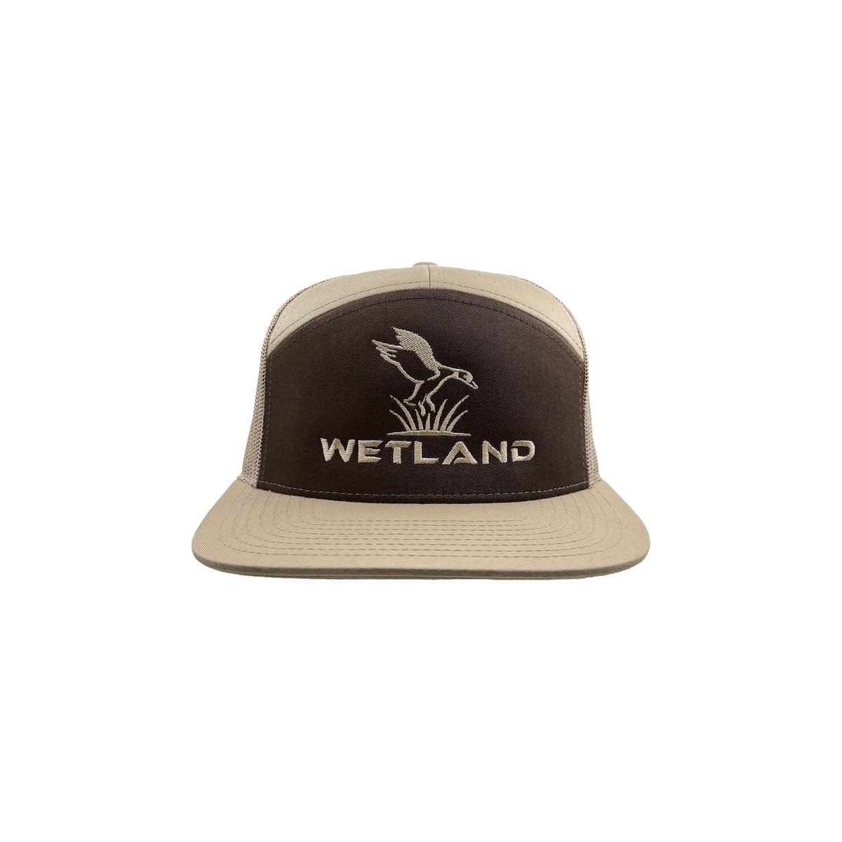 Mocha/Khaki 7 Panel Hat