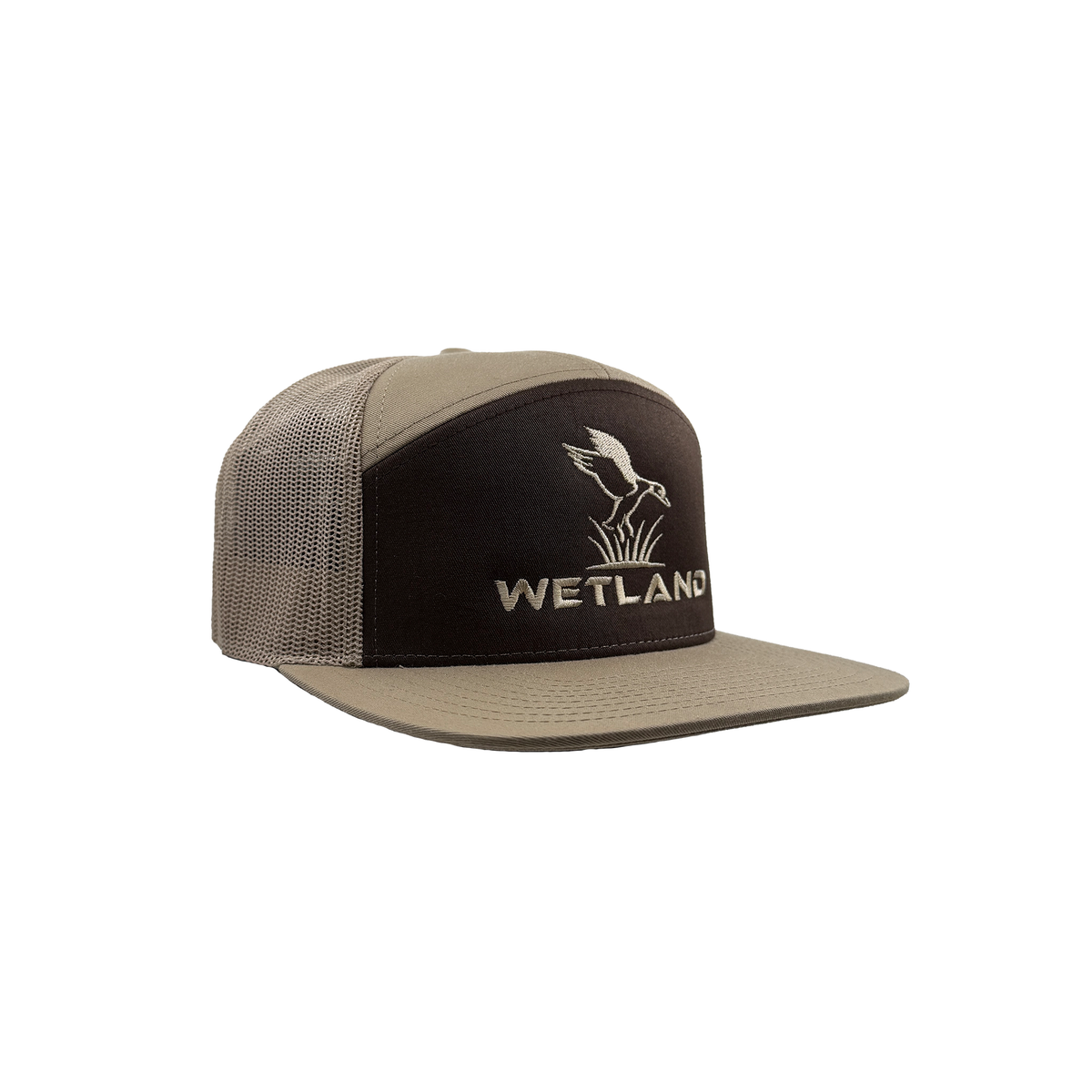 Mocha/Khaki 7 Panel Hat